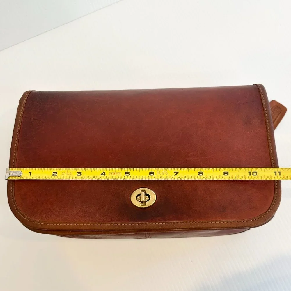 Vintage COACH Convertible Clutch Bag New York City British Tan 70/80s - Picture 8 of 16